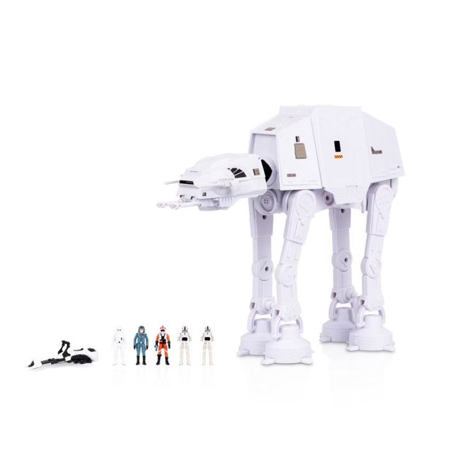 Star Wars Micro Galaxy Squadron AT-AT Walker 9-pc Playset, Lights & Sounds